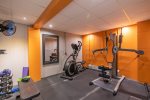 Stay in shape while away on the equipment in the Exercise Room